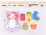 OBL895750 - Bright color of baby bell in animal bottle (5-piece set can be boiled)
