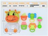 OBL895752 - Bright color of baby bell in animal bottle (5-piece set can be boiled)