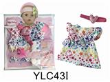 OBL895892 - 16 inch dolls clothes with urine trousers pacifier