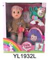 OBL896784 - 30 CM MOVABLE EYE DOLL WITH WATER AND URINE FUNCTION AND BACKPACK