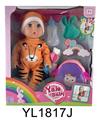 OBL897083 - 35CM MOVABLE EYE DOLL WITH WATER AND URINE FUNCTION AND BACKPACK