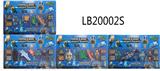 OBL899501 - 我的世界海洋之约2.5-4.7寸海洋动物+3-4寸公仔+配件+方块卡装4款散装