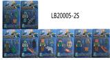 OBL899504 - 我的世界海洋之约2.5-4.7寸海洋动物+5寸公仔（发光发声）+配件卡装8款散装