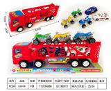 OBL902373 - 乐趣卡车载2只悍马+3只沙滩摩托