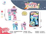 OBL906107 - 电动甜甜圈甜品车泡泡枪
带灯光、音乐
（2色混装）