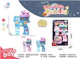 OBL906109 - 电动海豚甜品车泡泡枪
带灯光、音乐
（2色混装）