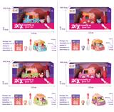 OBL907092 - 女孩拼装车甜品款单只盒装-2（4款混装）