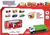 OBL907794 - 俄文IC灯光语音开门惯性垃圾工程车