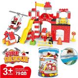 OBL910443 - 建筑工程队兼容乐高大颗粒积木（95PCS）