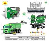 OBL911872 - 大工具盒声光惯性拆装工程车（扫地车）124PCS