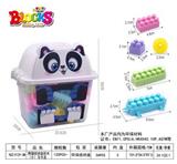 OBL912048 - 熊猫收纳盒马卡龙积木（小）350克（120PCS+)