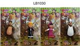 OBL914063 - 4.5-6寸玛莎与熊公仔单只卡装4款