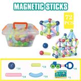 OBL914362 - 磁力棒+磁力车72PCS（中透明盒）