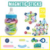OBL914373 - 磁力棒+磁力车70PCS（大奶瓶罐）