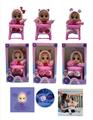 OBL915522 - 6th generation 10 inch glue crying doll with night light function with plush warm-up belt toddler four music with tears function, with water-absorbing bottle, with nipple 4 functions 3 night light crying doll mixed