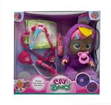 OBL915529 - Nurse 6th generation 14 inch glue crying doll four music with tear function, with water-absorbing bottle, with nipple with stethoscope. Needle. Thermometer 6 girl version crying doll mix