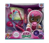 OBL915530 - Nurse 6th generation 14 inch glue crying doll with four music with tears function, with water bottle, with nipple with stethoscope. Needle. Thermometer 6 girl version crying doll mix