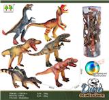 OBL916262 - 搪胶恐龙带声光(6款混装,18只/筒)