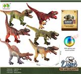 OBL916269 - 搪胶恐龙带声光(6款混装)