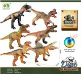 OBL916270 - 搪胶恐龙带声光(6款混装)