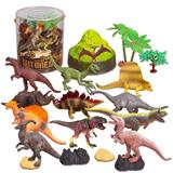OBL918501 - 6.5寸PVC恐龙动物套装,19pcs/桶