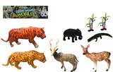 OBL918510 - 3-6寸PVC野生动物套装8pcs
野生动物6pcs,树2pcs