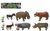 OBL918511 - 3-6寸PVC野生动物套装8pcs
野生动物6pcs,树2pcs