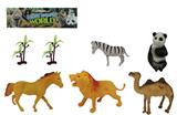 OBL918514 - 3-6寸PVC野生动物套装7pcs
野生动物5pcs,树2pcs
