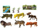 OBL918528 - 3-6寸PVC野生动物套装9pcs
野生动物6pcs,树2pcs,地图1pcs