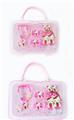 OBL922285 - 大手提盒饰品(手链+蝴蝶结发夹+耳坠+发夹+戒指)HELLOKITTY
