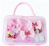 OBL922302 - 大手提盒饰品(项链+手链+发夹)蝴蝶结