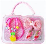 OBL922329 - 大手提盒饰品(项链+手链+发夹)