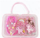 OBL922332 - 大手提盒饰品(项链+手链+发夹+耳坠)独角兽