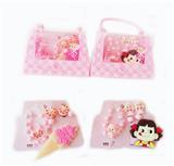 OBL922506 - 手提包饰品套装 (手链+发夹+耳坠+戒指)冰淇淋和女孩