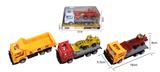 OBL926003 - 18 CM惯性拖头工程车,3色-红/黄/白