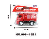 OBL926681 - 3D灯光惯性音乐工程车-消防车