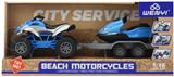 OBL926754 - 1:16 惯性沙滩摩托拖车（声光）