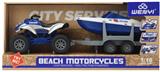 OBL926756 - 1:16 惯性沙滩摩托拖车（声光）