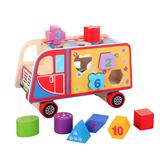 OBL926849 - 木制数字积木车