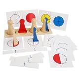 OBL926874 - 木制蒙氏数学教具分数小人