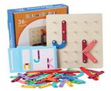 OBL926893 - 木制蒙氏钉板拼图