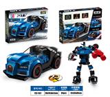 OBL927150 - 益智城市积木变形跑车多向回力布加迪威龙（197PCS）