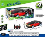 OBL927482 - 1：14四通带前灯布加迪黑窗遥控车（包电）