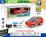 OBL927526 - 1:20四通带3D灯光路虎遥控警车(包电)