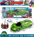 OBL928110 - 1:14四通带前灯绿巨人法拉利遥控车(包电)