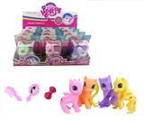 OBL929379 - 搪胶飞马4色混装配梳镜子展示盒12PCS