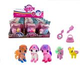 OBL929384 - 搪胶2只马三色混装配梳镜宝展示盒12PCS