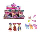 OBL929391 - 6寸娃娃配马多款混装带梳镜包展示盒12PCS