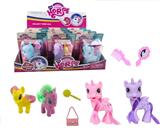 OBL929392 - 搪胶2只马多色混装配梳镜包展示盒12PCS