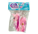 OBL929405 - 新款搪胶小飞马套装带梳子包包镜子